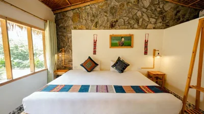 Chambre Double ou Lits Jumeaux Standard avec Vue sur le Jardin — Sapa Eco Homestay